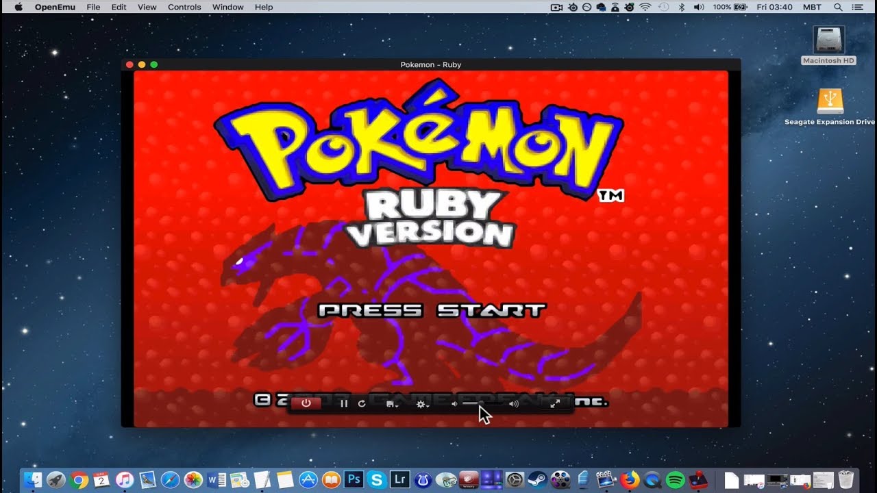 working mac pokemon emulator